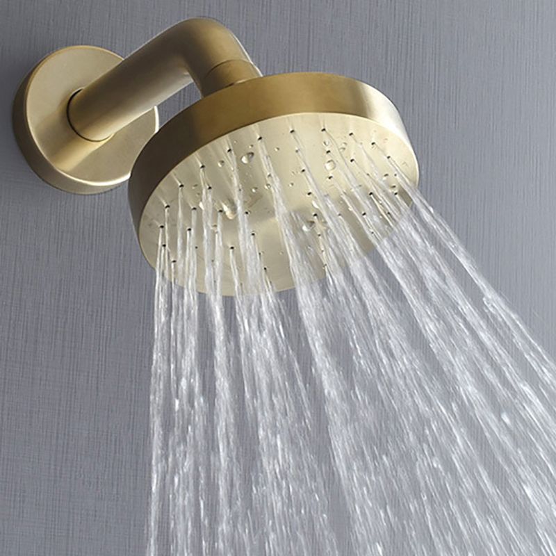 Stainless Steel Shower Combo Round Fixed Shower Head with Shower Arm Clearhalo 'Bathroom Remodel & Bathroom Fixtures' 'Home Improvement' 'home_improvement' 'home_improvement_shower_heads' 'Shower Heads' 'shower_heads' 'Showers & Bathtubs Plumbing' 'Showers & Bathtubs' 1200x1200_878048d3-0583-4f5f-a391-f4192ae8758a