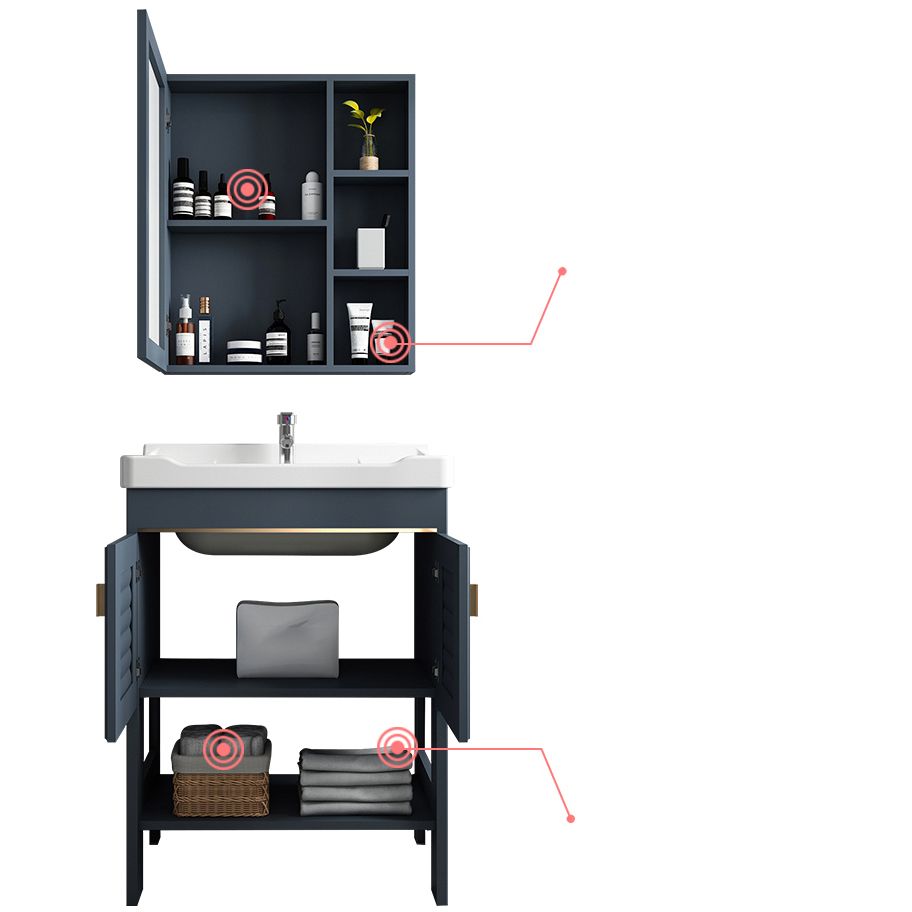 Glam Bathroom Vanity Set Freestanding Faucet Included Bathroom Sink Vanity Clearhalo 'Bathroom Remodel & Bathroom Fixtures' 'Bathroom Vanities' 'bathroom_vanities' 'Home Improvement' 'home_improvement' 'home_improvement_bathroom_vanities' 1200x1200_878a73aa-56f3-45c0-a547-aee1f81625e6