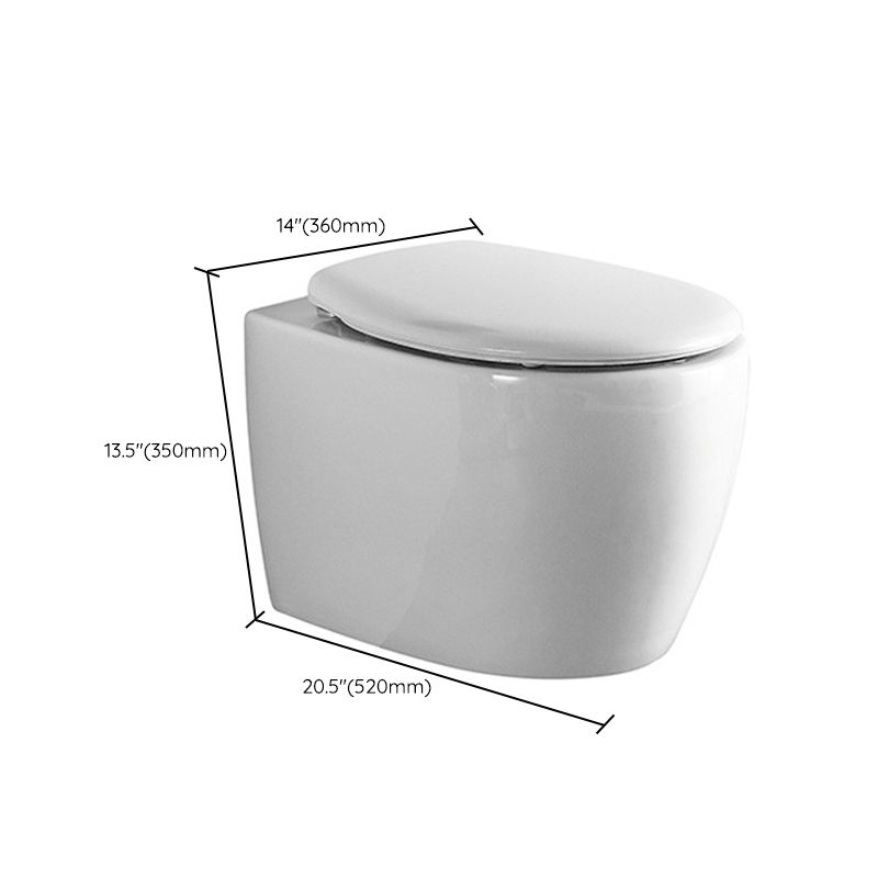 Contemporary All-In-One Flush Toilet Wall Mount Porcelain Urine Toilet Clearhalo 'Bathroom Remodel & Bathroom Fixtures' 'Home Improvement' 'home_improvement' 'home_improvement_toilets' 'Toilets & Bidets' 'Toilets' 1200x1200_87915d72-ca5b-4dab-ac3f-9a3a6bb8e404