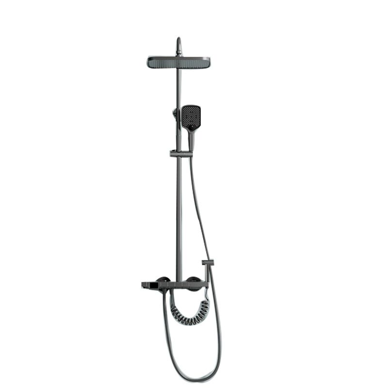 Contemporary Shower Set Slide Bar Handheld Shower Head Wall Mounted Shower System Clearhalo 'Bathroom Remodel & Bathroom Fixtures' 'Home Improvement' 'home_improvement' 'home_improvement_shower_faucets' 'Shower Faucets & Systems' 'shower_faucets' 'Showers & Bathtubs Plumbing' 'Showers & Bathtubs' 1200x1200_879a742c-b0fb-4f45-bceb-d390905ce43c