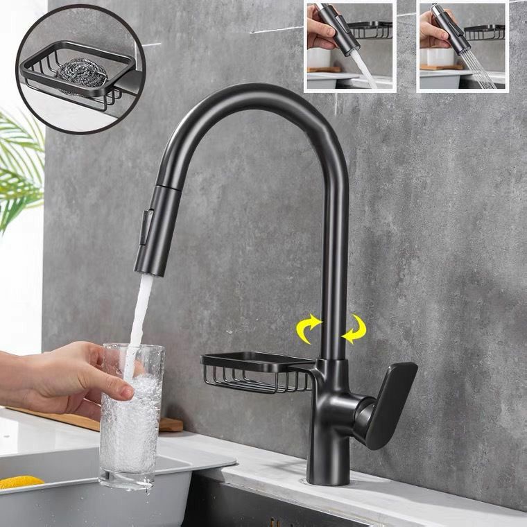 Modern 1-Handle Faucet Pull out Sprayer with Water Dispenser Faucet Clearhalo 'Home Improvement' 'home_improvement' 'home_improvement_kitchen_faucets' 'Kitchen Faucets' 'Kitchen Remodel & Kitchen Fixtures' 'Kitchen Sinks & Faucet Components' 'kitchen_faucets' 1200x1200_87aef52c-cbab-4360-a00d-8ac2bec2523f