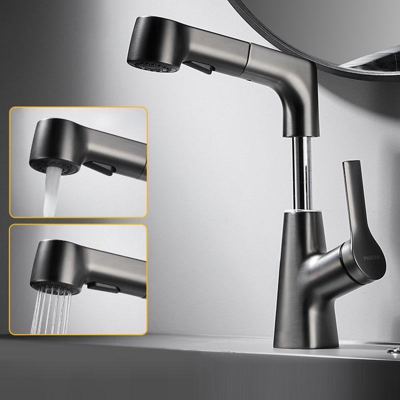 Modern 1-Handle Bathroom Sink Faucet Circular Vessel Sink Faucet Brass Clearhalo 'Bathroom Remodel & Bathroom Fixtures' 'Bathroom Sink Faucets' 'Bathroom Sinks & Faucet Components' 'bathroom_sink_faucets' 'Home Improvement' 'home_improvement' 'home_improvement_bathroom_sink_faucets' 1200x1200_87b32cb8-3d0e-40c4-b74b-811921d6f6dc