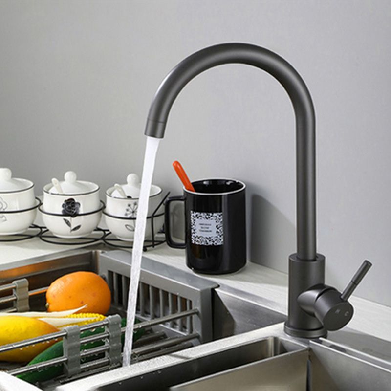 Modern Spray Kitchen Faucet Stainless Steel Swivel Spout Bridge Faucet Clearhalo 'Home Improvement' 'home_improvement' 'home_improvement_kitchen_faucets' 'Kitchen Faucets' 'Kitchen Remodel & Kitchen Fixtures' 'Kitchen Sinks & Faucet Components' 'kitchen_faucets' 1200x1200_87d697a5-68ec-45f6-b4f6-58aada832307