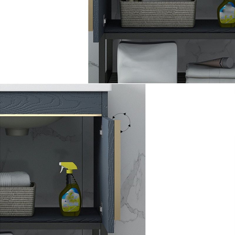 Modern Stainless Steel Bathroom Sink Vanity Faucet Included Vanity Sink Clearhalo 'Bathroom Remodel & Bathroom Fixtures' 'Bathroom Vanities' 'bathroom_vanities' 'Home Improvement' 'home_improvement' 'home_improvement_bathroom_vanities' 1200x1200_87f00cb6-558c-406b-9dba-504e45d90ebe