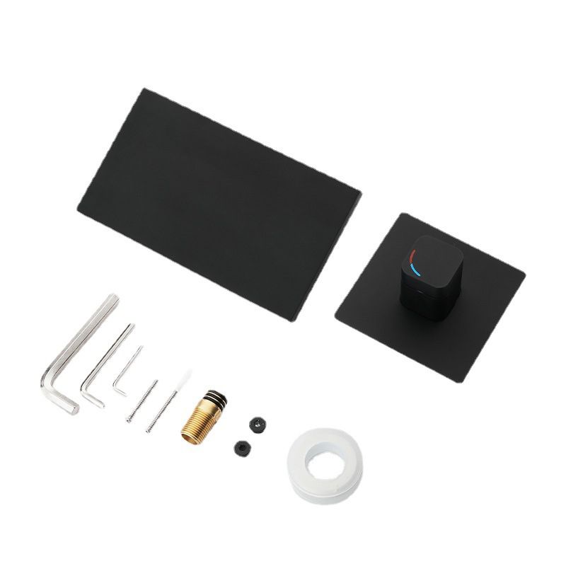 Wall Mounted 1 Handle Waterfall Faucet, Full Copper Hot and Cold Bathroom Basin Faucet Clearhalo 'Bathroom Remodel & Bathroom Fixtures' 'Bathroom Sink Faucets' 'Bathroom Sinks & Faucet Components' 'bathroom_sink_faucets' 'Home Improvement' 'home_improvement' 'home_improvement_bathroom_sink_faucets' 1200x1200_8806f674-091d-4e58-95c5-338ca2748964