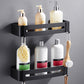 Matte Black Modern Bathroom Accessory Set, Set of 3, Bath Shelf Clearhalo 'Bathroom Hardware Sets' 'Bathroom Hardware' 'Bathroom Remodel & Bathroom Fixtures' 'bathroom_hardware_sets' 'Home Improvement' 'home_improvement' 'home_improvement_bathroom_hardware_sets' 1200x1200_88106950-d21f-4bcc-9106-0fbe712935c0