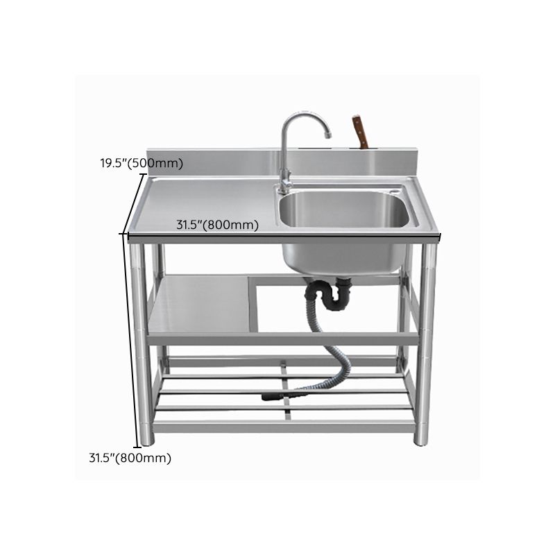 Modern Style Kitchen Sink All-in-one Stainless Steel Kitchen Sink with Drain Assembly Clearhalo 'Home Improvement' 'home_improvement' 'home_improvement_kitchen_sinks' 'Kitchen Remodel & Kitchen Fixtures' 'Kitchen Sinks & Faucet Components' 'Kitchen Sinks' 'kitchen_sinks' 1200x1200_882cad0b-ab1d-4024-b3c8-e3e8f0f59329