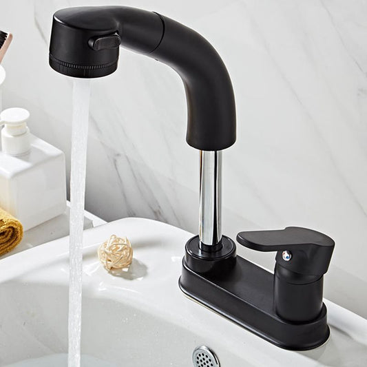 Modern 1-Handle Basin Lavatory Faucet 2 Hole Centerset Bathroom Faucet Clearhalo 'Bathroom Remodel & Bathroom Fixtures' 'Bathroom Sink Faucets' 'Bathroom Sinks & Faucet Components' 'bathroom_sink_faucets' 'Home Improvement' 'home_improvement' 'home_improvement_bathroom_sink_faucets' 1200x1200_8846f2bb-89f0-4deb-b284-f106caff3df5