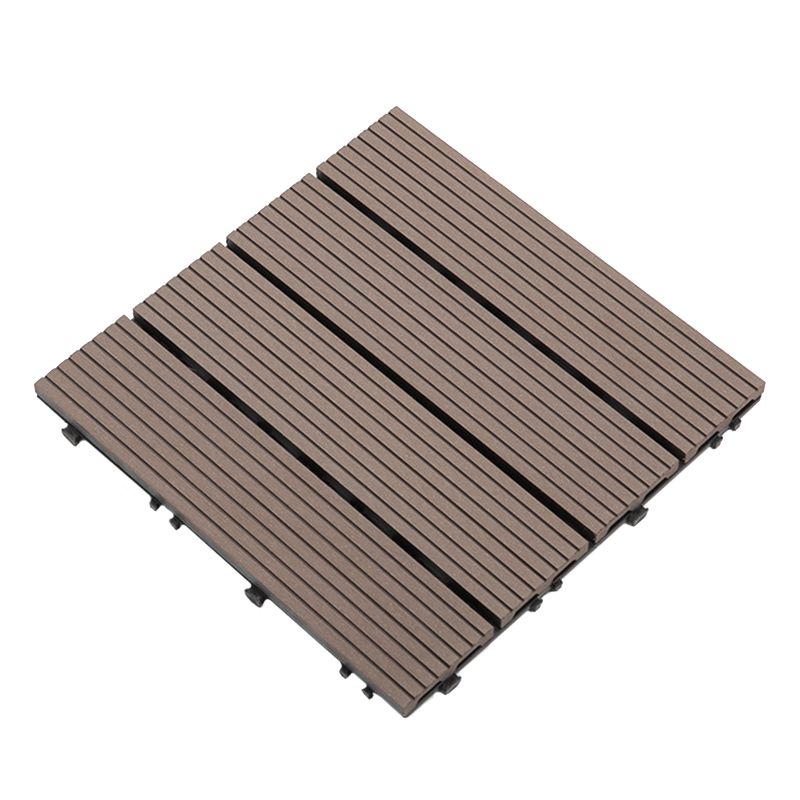 Interlocking Decking Tiles Striped Pattern Square Deck Plank Outdoor Patio Clearhalo 'Home Improvement' 'home_improvement' 'home_improvement_outdoor_deck_tiles_planks' 'Outdoor Deck Tiles & Planks' 'Outdoor Flooring & Tile' 'Outdoor Remodel' 'outdoor_deck_tiles_planks' 1200x1200_885c5d69-c08f-473d-bb65-f0a91cc3a222