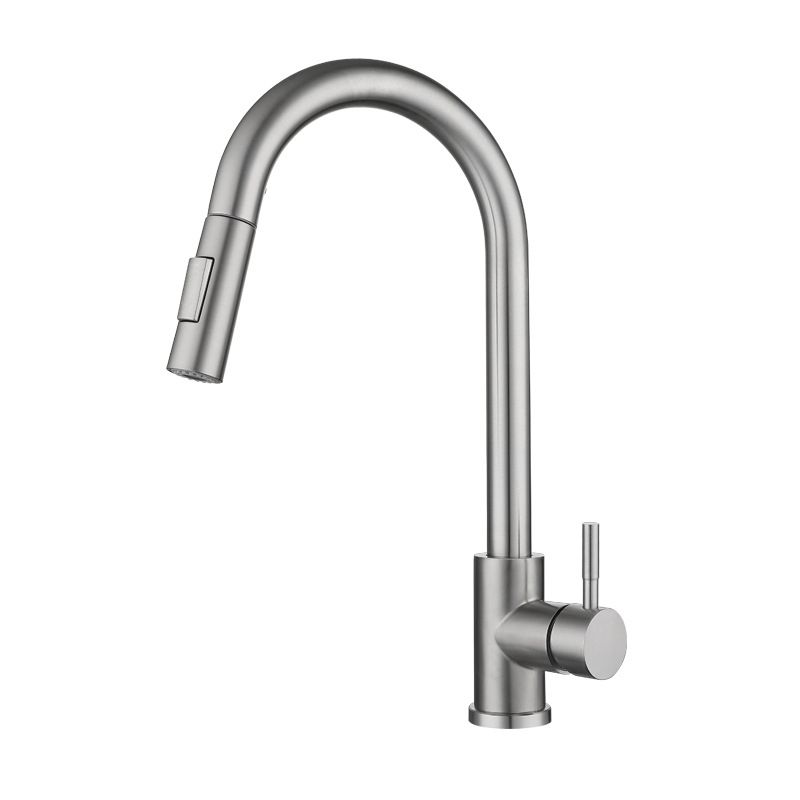 Modern Pull down Sprayer Water Filler One Handle High Arch Kitchen Faucet Clearhalo 'Home Improvement' 'home_improvement' 'home_improvement_kitchen_faucets' 'Kitchen Faucets' 'Kitchen Remodel & Kitchen Fixtures' 'Kitchen Sinks & Faucet Components' 'kitchen_faucets' 1200x1200_88847231-a779-462d-bee8-06863ddad373