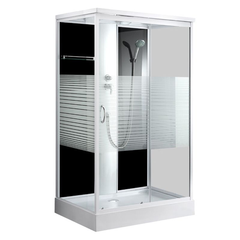 Modern Rectangle Shower Stall Tempered Framed Shower Stall for Bathroom Clearhalo 'Bathroom Remodel & Bathroom Fixtures' 'Home Improvement' 'home_improvement' 'home_improvement_shower_stalls_enclosures' 'Shower Stalls & Enclosures' 'shower_stalls_enclosures' 'Showers & Bathtubs' 1200x1200_8888f347-3598-4a70-8478-47bfc821ec34