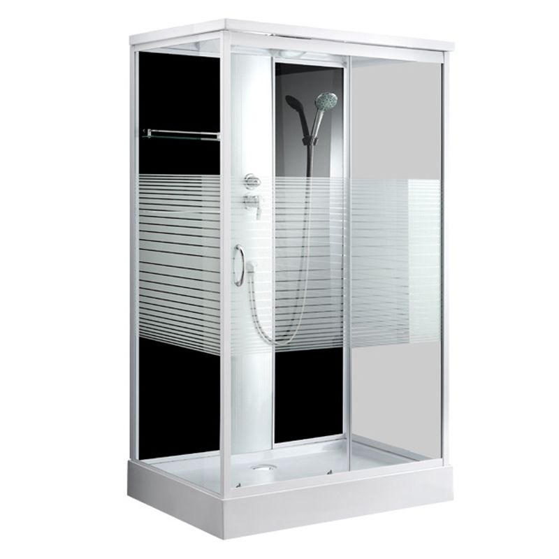 Modern Rectangle Shower Stall Tempered Framed Shower Stall for Bathroom Clearhalo 'Bathroom Remodel & Bathroom Fixtures' 'Home Improvement' 'home_improvement' 'home_improvement_shower_stalls_enclosures' 'Shower Stalls & Enclosures' 'shower_stalls_enclosures' 'Showers & Bathtubs' 1200x1200_8888f347-3598-4a70-8478-47bfc821ec34