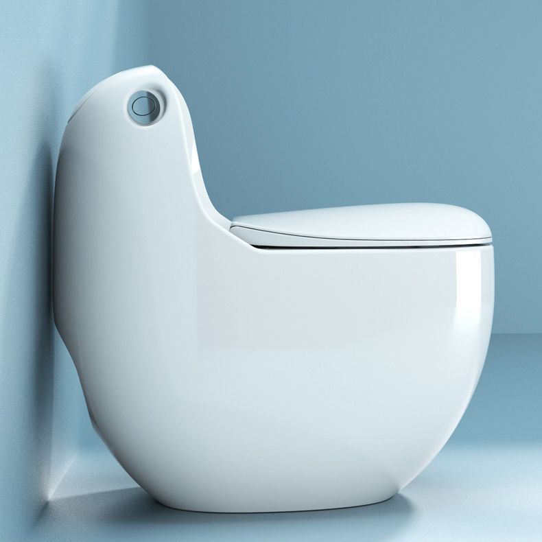 Modern White Siphon Jet Toilet Bowl Floor Mount Flush Toilet with Toilet Seat Clearhalo 'Bathroom Remodel & Bathroom Fixtures' 'Home Improvement' 'home_improvement' 'home_improvement_toilets' 'Toilets & Bidets' 'Toilets' 1200x1200_8896cfcc-44b4-4cfa-b6b3-5740b1acc5bd