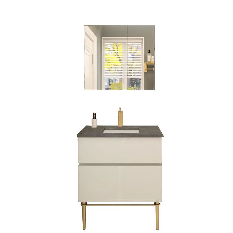 Modern Bathroom Vanity Set Limestone Top with Drawers and Basin Clearhalo 'Bathroom Remodel & Bathroom Fixtures' 'Bathroom Vanities' 'bathroom_vanities' 'Home Improvement' 'home_improvement' 'home_improvement_bathroom_vanities' 1200x1200_88b20395-23fd-4272-ab9c-826ca7946550