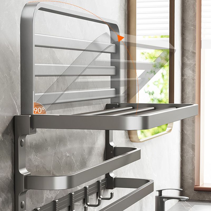 Traditional Bathroom Accessory As Individual Or As a Set in Grey Clearhalo 'Bathroom Hardware Sets' 'Bathroom Hardware' 'Bathroom Remodel & Bathroom Fixtures' 'bathroom_hardware_sets' 'Home Improvement' 'home_improvement' 'home_improvement_bathroom_hardware_sets' 1200x1200_88b22c3a-2933-4327-b977-2d8409c6f686