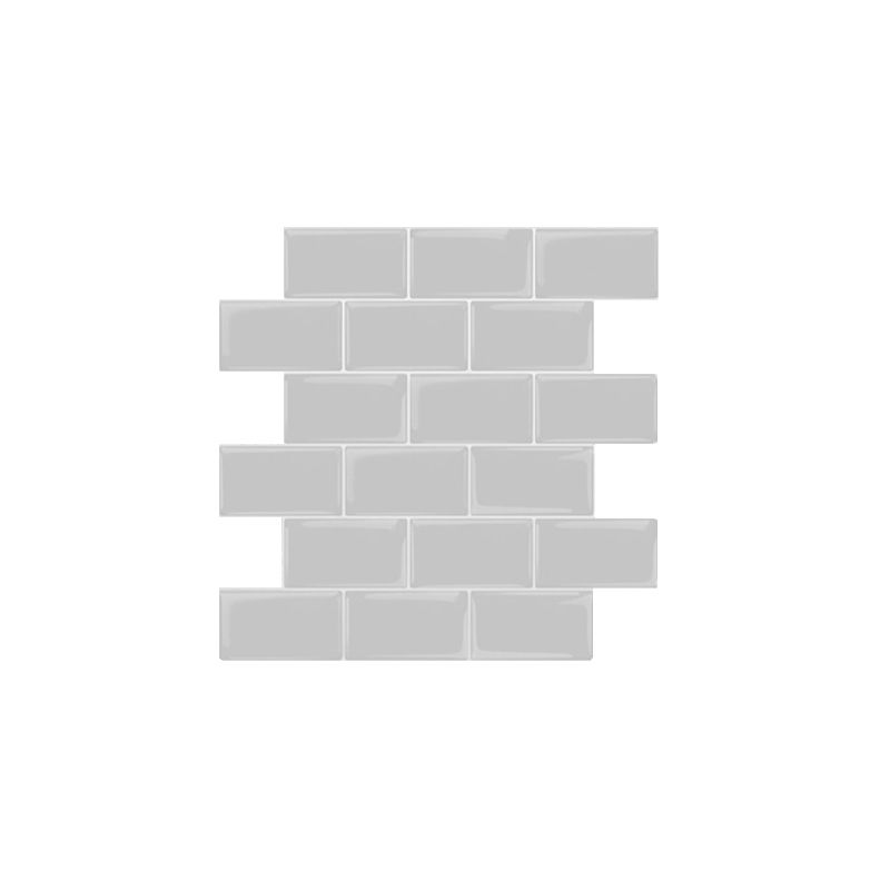 Subway Tile Wallpaper Plastic Waterproof Peel & Stick Subway Tile Clearhalo 'Flooring 'Home Improvement' 'home_improvement' 'home_improvement_peel_stick_blacksplash' 'Peel & Stick Backsplash Tile' 'peel_stick_blacksplash' 'Walls & Ceilings' Walls and Ceiling' 1200x1200_88b8b947-2f4b-4eac-9de9-3ef430ff5c2f