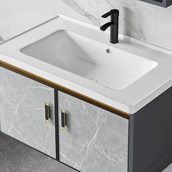 Modern Wall Mount Vanity Set Grey Closed Storage Sink Vanity for Bathroom Clearhalo 'Bathroom Remodel & Bathroom Fixtures' 'Bathroom Vanities' 'bathroom_vanities' 'Home Improvement' 'home_improvement' 'home_improvement_bathroom_vanities' 1200x1200_88b93048-a268-4455-9d1d-2b1b6bd167b6