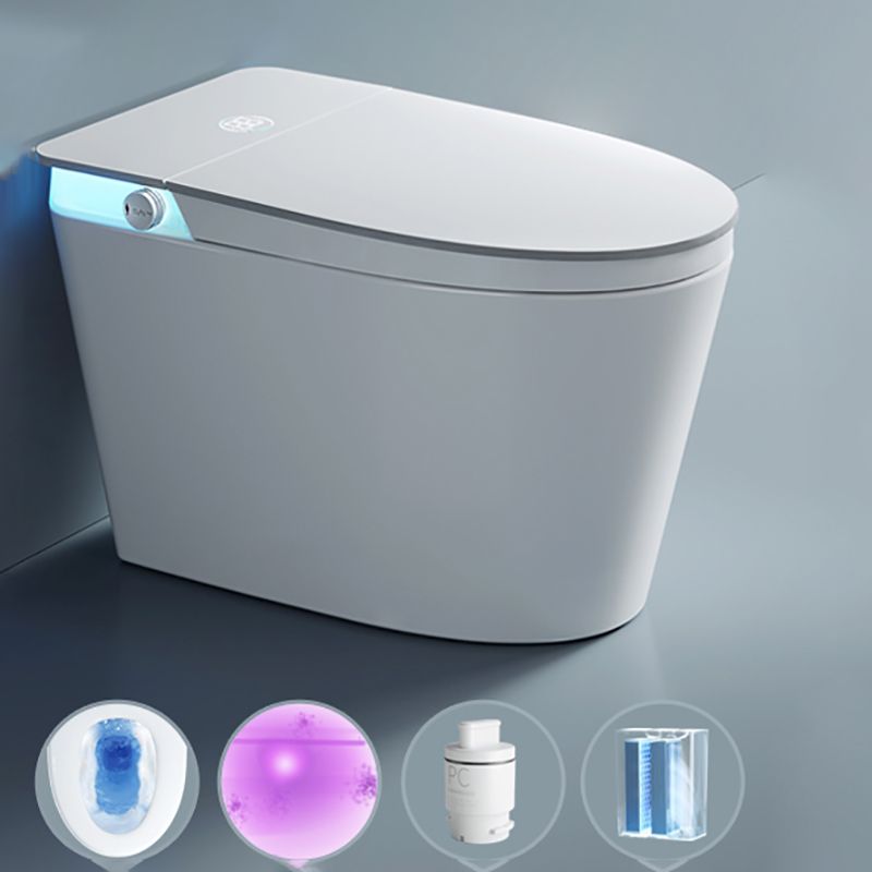 Contemporary White Elongated Heated Seat Warm Air Dryer Floor Mount Bidet Clearhalo 'Bathroom Remodel & Bathroom Fixtures' 'Bidets' 'Home Improvement' 'home_improvement' 'home_improvement_bidets' 'Toilets & Bidets' 1200x1200_88c428a3-a2c2-40ef-ae5a-536d4a31c7e4