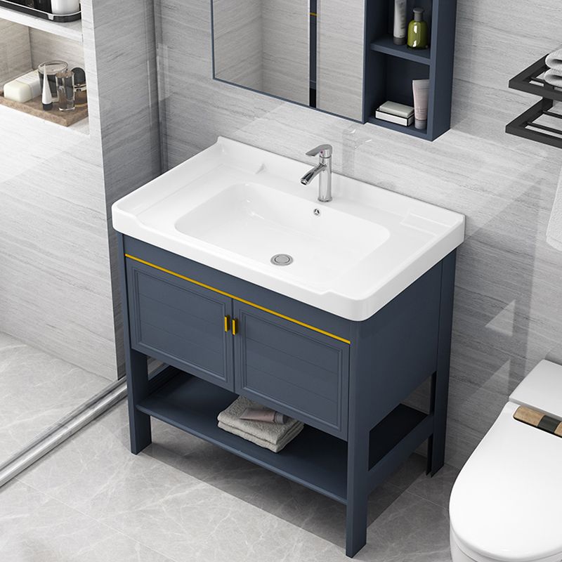 Glam Bathroom Sink Vanity Freestanding Single-Sink Bathroom Vanity Set Clearhalo 'Bathroom Remodel & Bathroom Fixtures' 'Bathroom Vanities' 'bathroom_vanities' 'Home Improvement' 'home_improvement' 'home_improvement_bathroom_vanities' 1200x1200_88c57316-65a2-4656-9148-4e51df8f5d90