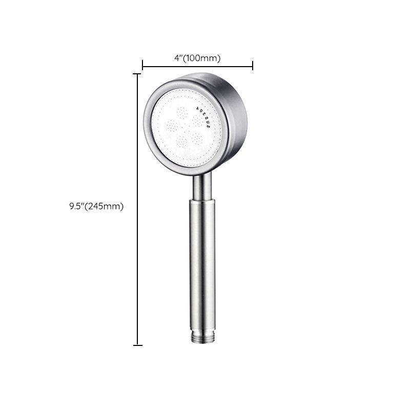 Contemporary Showerhead 304 Stainless Steel Round Hand Shower Clearhalo 'Bathroom Remodel & Bathroom Fixtures' 'Home Improvement' 'home_improvement' 'home_improvement_shower_heads' 'Shower Heads' 'shower_heads' 'Showers & Bathtubs Plumbing' 'Showers & Bathtubs' 1200x1200_88cf7700-7f02-42dd-ab82-8bb2a010dacd
