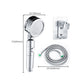 Contemporary Handheld Shower Head Round 3 Setting Spray Head in Silver Clearhalo 'Bathroom Remodel & Bathroom Fixtures' 'Home Improvement' 'home_improvement' 'home_improvement_shower_heads' 'Shower Heads' 'shower_heads' 'Showers & Bathtubs Plumbing' 'Showers & Bathtubs' 1200x1200_88e1b539-870f-4e83-847b-378a6b078630