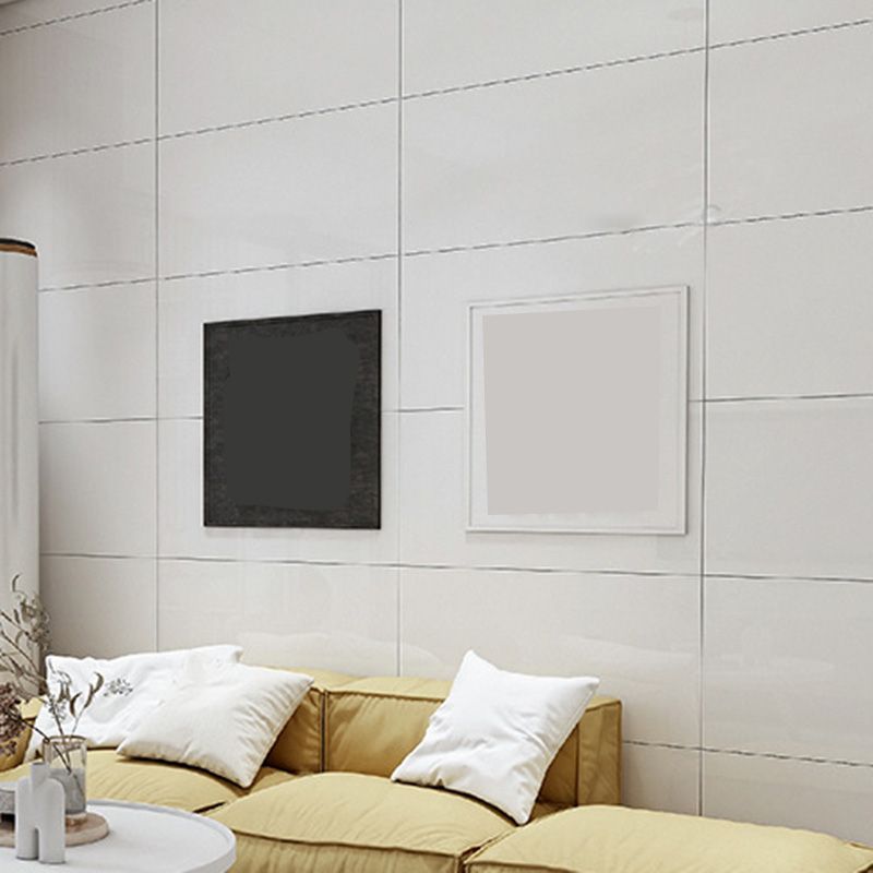 White Square Porcelain Singular Tile White No Pattern Tile for Wall and Floor Clearhalo 'Floor Tiles & Wall Tiles' 'floor_tiles_wall_tiles' 'Flooring 'Home Improvement' 'home_improvement' 'home_improvement_floor_tiles_wall_tiles' Walls and Ceiling' 1200x1200_88e407fe-9f8d-46f3-afc3-63aecdeb9d9b