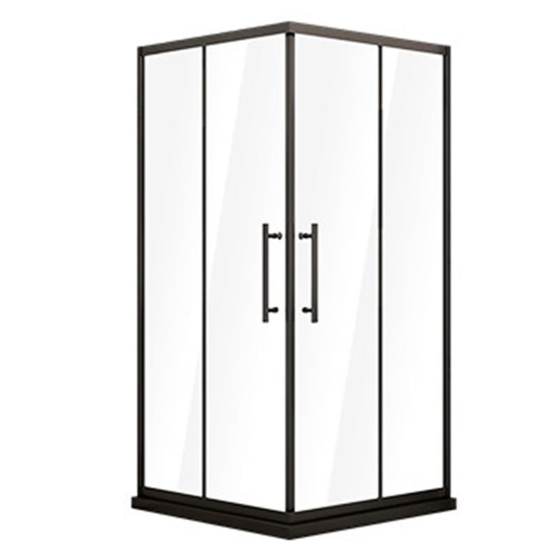 Double Sliding Stainless Steel Shower Enclosure Framed Clear Shower Stall Clearhalo 'Bathroom Remodel & Bathroom Fixtures' 'Home Improvement' 'home_improvement' 'home_improvement_shower_stalls_enclosures' 'Shower Stalls & Enclosures' 'shower_stalls_enclosures' 'Showers & Bathtubs' 1200x1200_88f58217-293a-4006-aacf-ddb12d634c88