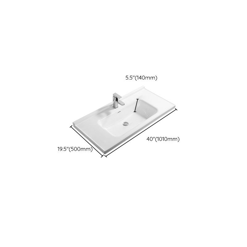 Modern White Bathroom Sink Rectangular Ceramic Bathroom Sink Clearhalo 'Bathroom Remodel & Bathroom Fixtures' 'Bathroom Sinks & Faucet Components' 'Bathroom Sinks' 'bathroom_sink' 'Home Improvement' 'home_improvement' 'home_improvement_bathroom_sink' 1200x1200_88f78983-a116-49df-91e0-4958b40dcbb9