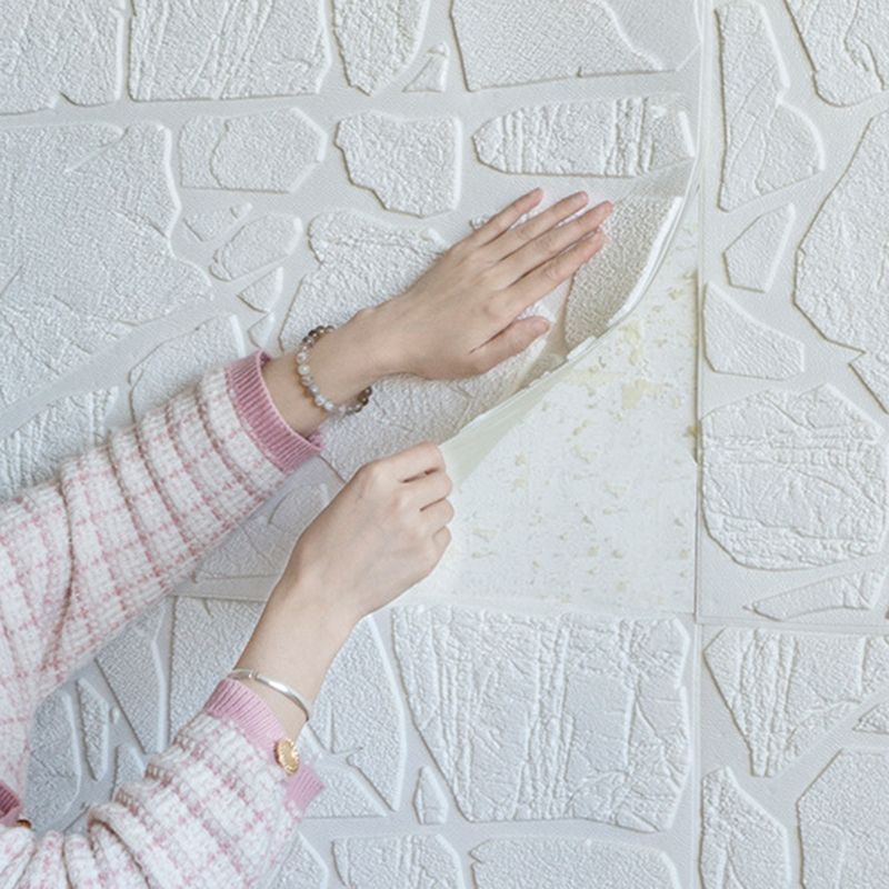 Modern Pearl Wainscoting PVC Wall Access Panel Peel and Stick Wall Tile for Bedroom Clearhalo 'Flooring 'Home Improvement' 'home_improvement' 'home_improvement_wall_paneling' 'Wall Paneling' 'wall_paneling' 'Walls & Ceilings' Walls and Ceiling' 1200x1200_890d533d-3083-4749-b920-59a14dbb9226