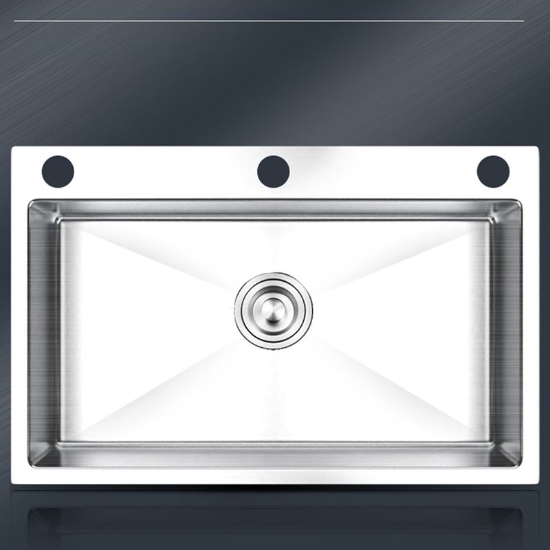 Stainless Steel Kitchen Sink Rectangular Shape Kitchen Sink with Drain Assembly Clearhalo 'Home Improvement' 'home_improvement' 'home_improvement_kitchen_sinks' 'Kitchen Remodel & Kitchen Fixtures' 'Kitchen Sinks & Faucet Components' 'Kitchen Sinks' 'kitchen_sinks' 1200x1200_891e392c-d6e2-4380-9fdf-63cfaf9ad100