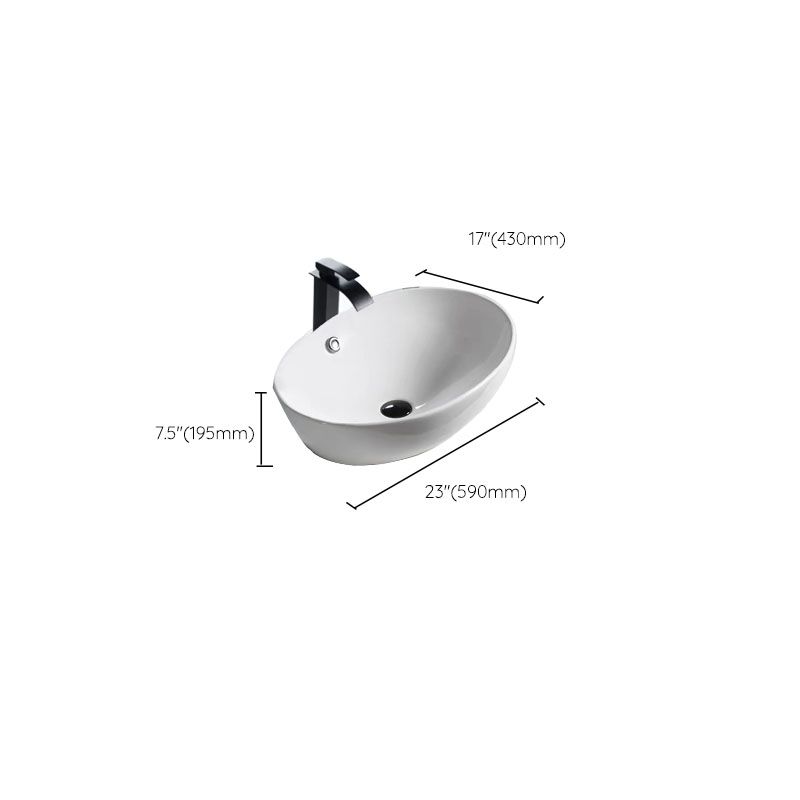 Bathroom Ceramic Sink Round Rod Handle Anti-spill Modern Faucet Sink Clearhalo 'Bathroom Remodel & Bathroom Fixtures' 'Bathroom Sinks & Faucet Components' 'Bathroom Sinks' 'bathroom_sink' 'Home Improvement' 'home_improvement' 'home_improvement_bathroom_sink' 1200x1200_89255f52-7034-4085-93d9-152f0dfec378