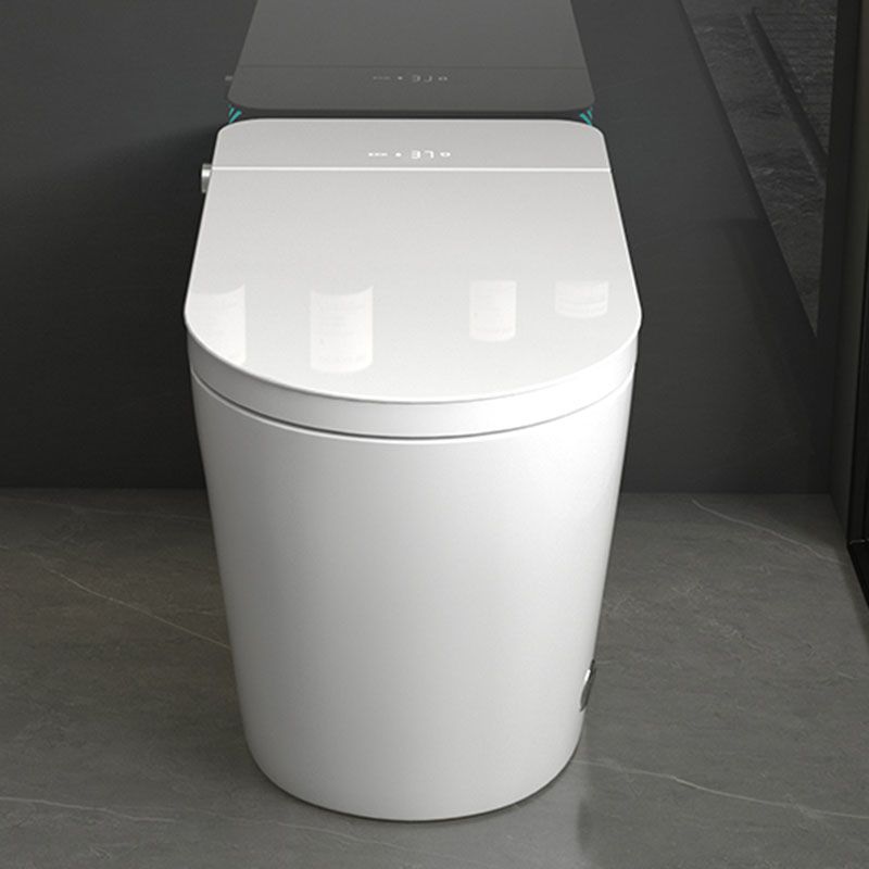 Contemporary 17.32" H White Electronic Toilet Elongated Floor Standing Bidet Clearhalo 'Bathroom Remodel & Bathroom Fixtures' 'Bidets' 'Home Improvement' 'home_improvement' 'home_improvement_bidets' 'Toilets & Bidets' 1200x1200_892f4719-0249-4a19-adc0-9067a1a0fa16