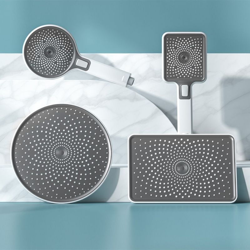 Contemporary Shower Head Color Block Square and Round Handheld Shower Head Clearhalo 'Bathroom Remodel & Bathroom Fixtures' 'Home Improvement' 'home_improvement' 'home_improvement_shower_heads' 'Shower Heads' 'shower_heads' 'Showers & Bathtubs Plumbing' 'Showers & Bathtubs' 1200x1200_893b604a-ffc0-41c4-9ce5-1c412cc216af