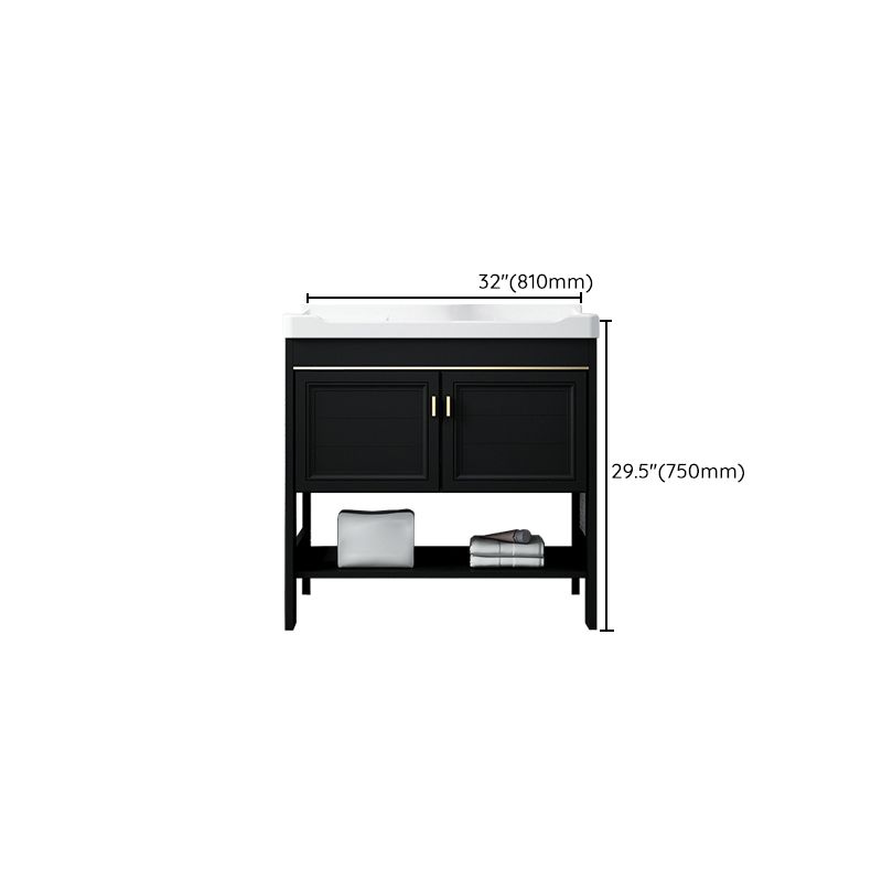 Glam Freestanding Bathroom Sink Vanity Single-Sink Bathroom Vanity Clearhalo 'Bathroom Remodel & Bathroom Fixtures' 'Bathroom Vanities' 'bathroom_vanities' 'Home Improvement' 'home_improvement' 'home_improvement_bathroom_vanities' 1200x1200_89537da9-a08a-48b4-81d9-b9856dc4faea