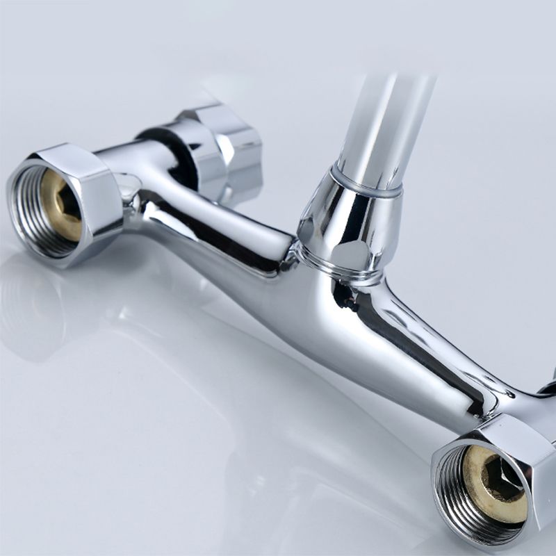 Modern Bar Faucet Brass Knob Handle Swivel Spout Wall Mounted Pot Filler Faucet Clearhalo 'Home Improvement' 'home_improvement' 'home_improvement_kitchen_faucets' 'Kitchen Faucets' 'Kitchen Remodel & Kitchen Fixtures' 'Kitchen Sinks & Faucet Components' 'kitchen_faucets' 1200x1200_895451ef-470d-48e4-935f-0734194206a3