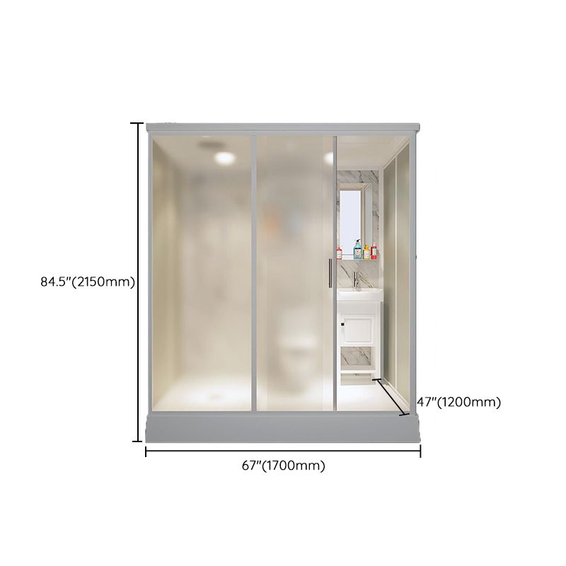 Rectangle Shower Stall Tempered Glass Shower Stall with Shower Base Clearhalo 'Bathroom Remodel & Bathroom Fixtures' 'Home Improvement' 'home_improvement' 'home_improvement_shower_stalls_enclosures' 'Shower Stalls & Enclosures' 'shower_stalls_enclosures' 'Showers & Bathtubs' 1200x1200_89553998-925b-40cf-8875-24a7b2aefea4