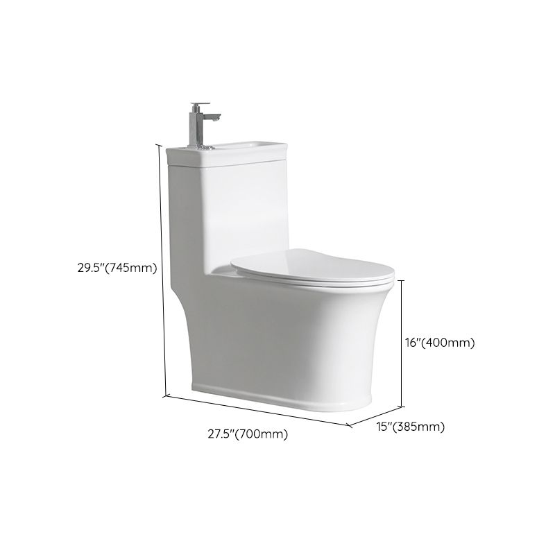 Floor Mounted Toilet One-Piece Toilet Porcelain Siphon Jet Flush Toilet Clearhalo 'Bathroom Remodel & Bathroom Fixtures' 'Home Improvement' 'home_improvement' 'home_improvement_toilets' 'Toilets & Bidets' 'Toilets' 1200x1200_896b9995-19cd-4a84-b5a2-2c537f60c97b