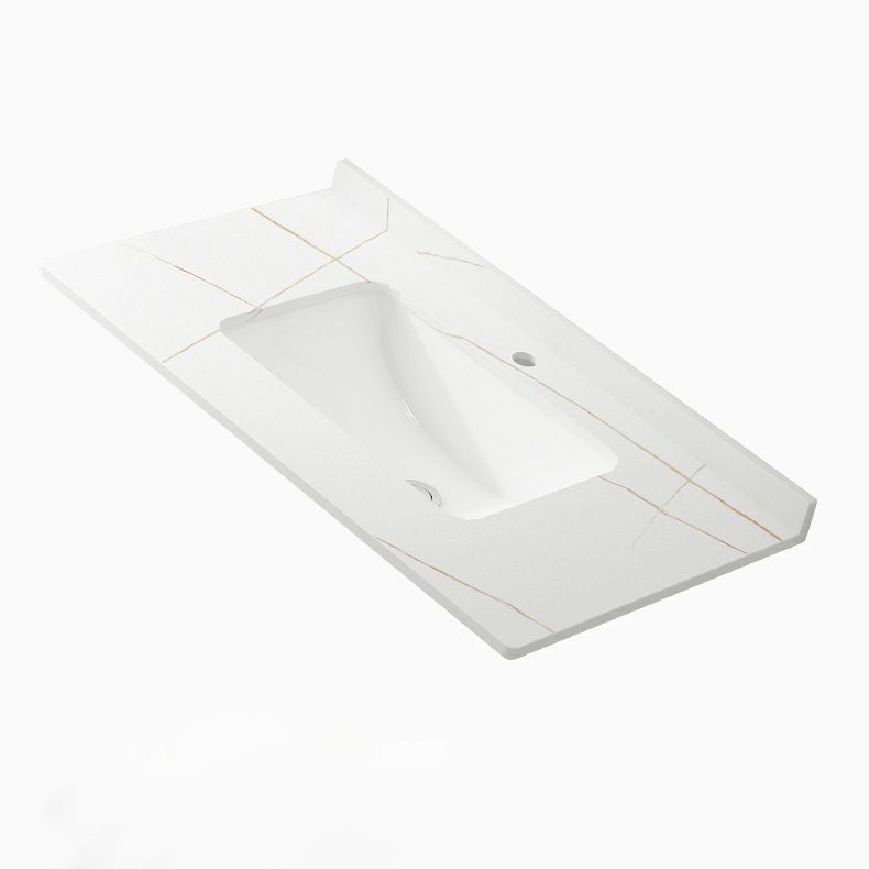 White Modern Single-Sink Wall Mount Open Console with Sink Set Clearhalo 'Bathroom Remodel & Bathroom Fixtures' 'Bathroom Vanities' 'bathroom_vanities' 'Home Improvement' 'home_improvement' 'home_improvement_bathroom_vanities' 1200x1200_8981f288-2482-444a-9ae0-7e0d43e3c005