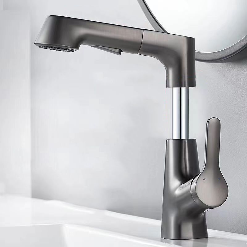Modern Faucet 1-Handle and 1-Hole Copper with Pull out Sprayer Faucet Clearhalo 'Home Improvement' 'home_improvement' 'home_improvement_kitchen_faucets' 'Kitchen Faucets' 'Kitchen Remodel & Kitchen Fixtures' 'Kitchen Sinks & Faucet Components' 'kitchen_faucets' 1200x1200_899d9eee-41ad-4d30-ac43-61a1e285ee7d