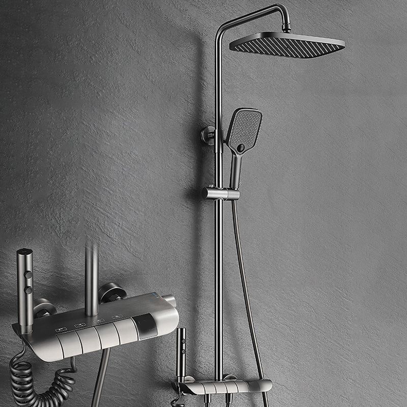Modern Plain Shower System Slide Bar Included Shower Head Combo Clearhalo 'Bathroom Remodel & Bathroom Fixtures' 'Home Improvement' 'home_improvement' 'home_improvement_shower_faucets' 'Shower Faucets & Systems' 'shower_faucets' 'Showers & Bathtubs Plumbing' 'Showers & Bathtubs' 1200x1200_89a2da9c-d93d-427d-a743-afe6e67d8b69