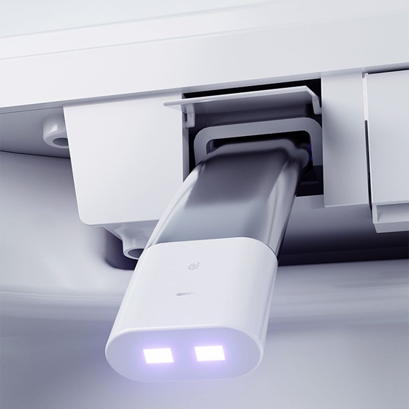 Elongated White Bidet 20.47" H One-Piece Smart Toilet Bidet with Dryer Clearhalo 'Bathroom Remodel & Bathroom Fixtures' 'Bidets' 'Home Improvement' 'home_improvement' 'home_improvement_bidets' 'Toilets & Bidets' 1200x1200_89a8def3-6ba1-4bf5-aa28-b4b432201cd3