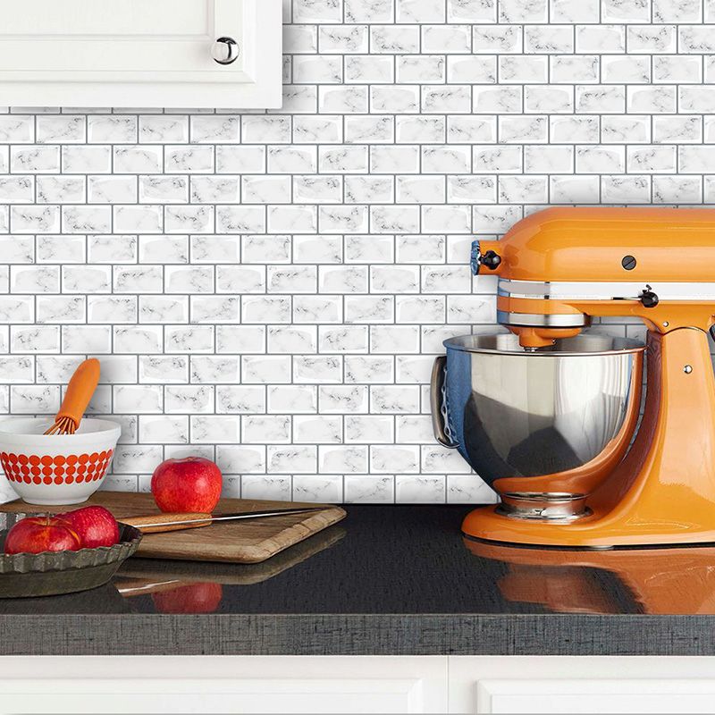 Peel and Stick Tiles Rectangle Stain Resistant PVC Subway Peel and Stick Tiles for Kitchen Clearhalo 'Flooring 'Home Improvement' 'home_improvement' 'home_improvement_peel_stick_blacksplash' 'Peel & Stick Backsplash Tile' 'peel_stick_blacksplash' 'Walls & Ceilings' Walls and Ceiling' 1200x1200_89bde06d-f3bf-4b8d-8bc7-2c5048382247