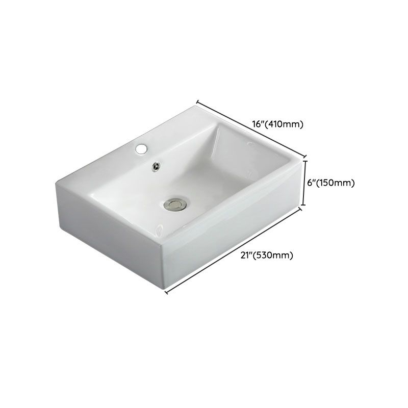 Rectangular and Round Vessel Sink in white with No Craftsmanship Basin Sink Clearhalo 'Bathroom Remodel & Bathroom Fixtures' 'Bathroom Sinks & Faucet Components' 'Bathroom Sinks' 'bathroom_sink' 'Home Improvement' 'home_improvement' 'home_improvement_bathroom_sink' 1200x1200_89c4e4c0-4f74-445f-899b-85ce485f7162
