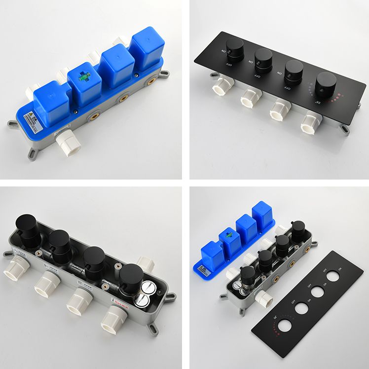 Modern Shower Trim Brass Slide Bar Included Adjustable Shower Head Shower Combo Clearhalo 'Bathroom Remodel & Bathroom Fixtures' 'Home Improvement' 'home_improvement' 'home_improvement_shower_faucets' 'Shower Faucets & Systems' 'shower_faucets' 'Showers & Bathtubs Plumbing' 'Showers & Bathtubs' 1200x1200_89f9efb0-4b72-43a6-8460-62d76ee59544