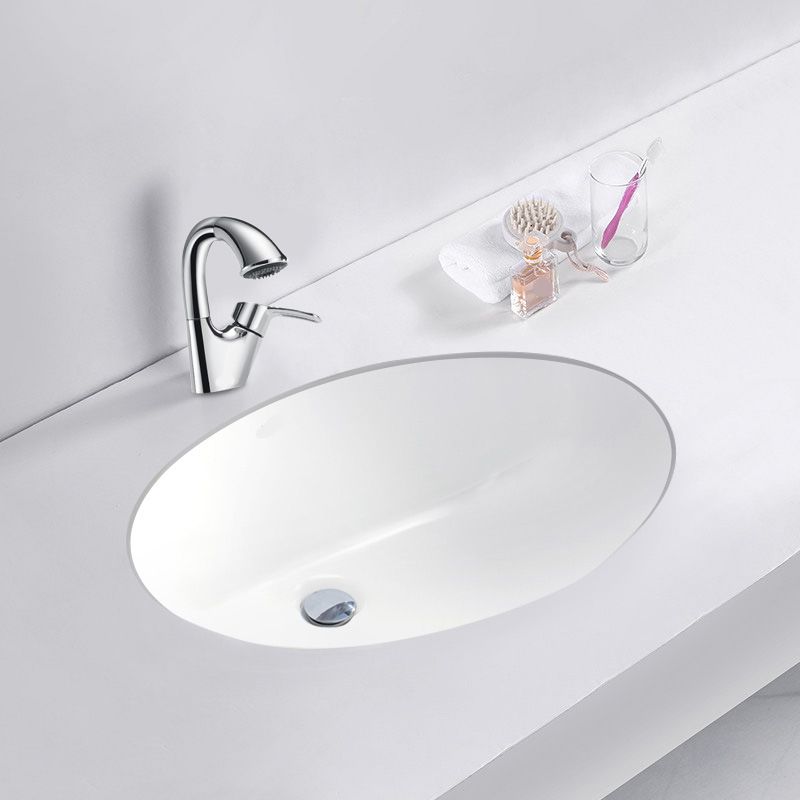 White Porcelain Bathroom Sink with Overflow Vessel Bathroom Sink Clearhalo 'Bathroom Remodel & Bathroom Fixtures' 'Bathroom Sinks & Faucet Components' 'Bathroom Sinks' 'bathroom_sink' 'Home Improvement' 'home_improvement' 'home_improvement_bathroom_sink' 1200x1200_8a29ec72-784d-4573-915f-0a1275cb8002