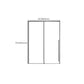 Gray Narrow Side Shower Door Single Sliding Door Tempered Glass Shower Door Clearhalo 'Bathroom Remodel & Bathroom Fixtures' 'Home Improvement' 'home_improvement' 'home_improvement_shower_tub_doors' 'Shower and Tub Doors' 'shower_tub_doors' 'Showers & Bathtubs' 1200x1200_8a455be6-fad9-4086-b6ec-81e04337e839