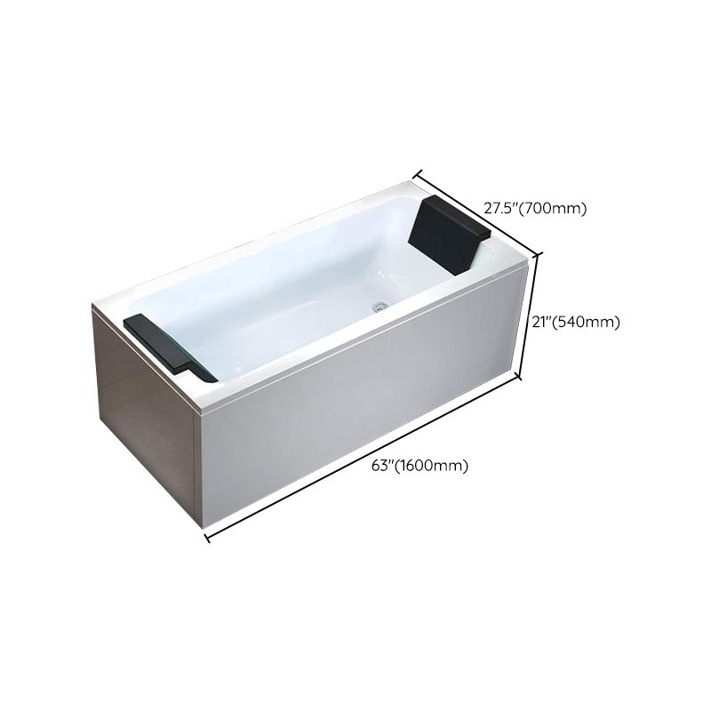 Modern Rectangular Bath Stand Alone Acrylic Soaking White Bathtub Clearhalo 'Bathroom Remodel & Bathroom Fixtures' 'Bathtubs' 'Home Improvement' 'home_improvement' 'home_improvement_bathtubs' 'Showers & Bathtubs' 1200x1200_8a54c331-4474-48c2-a100-b93f0c5f8286