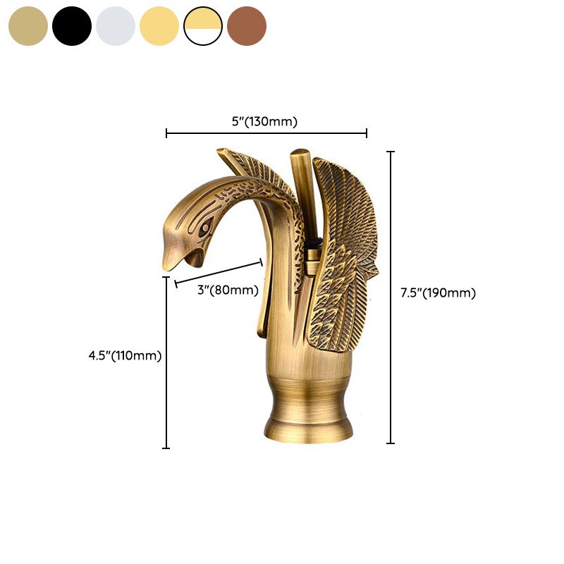 Traditional Wide Spread Bathroom Faucet 1-Handle Lavatory Faucet Clearhalo 'Bathroom Remodel & Bathroom Fixtures' 'Bathroom Sink Faucets' 'Bathroom Sinks & Faucet Components' 'bathroom_sink_faucets' 'Home Improvement' 'home_improvement' 'home_improvement_bathroom_sink_faucets' 1200x1200_8a583633-1c99-4f67-9cd6-83978504908c