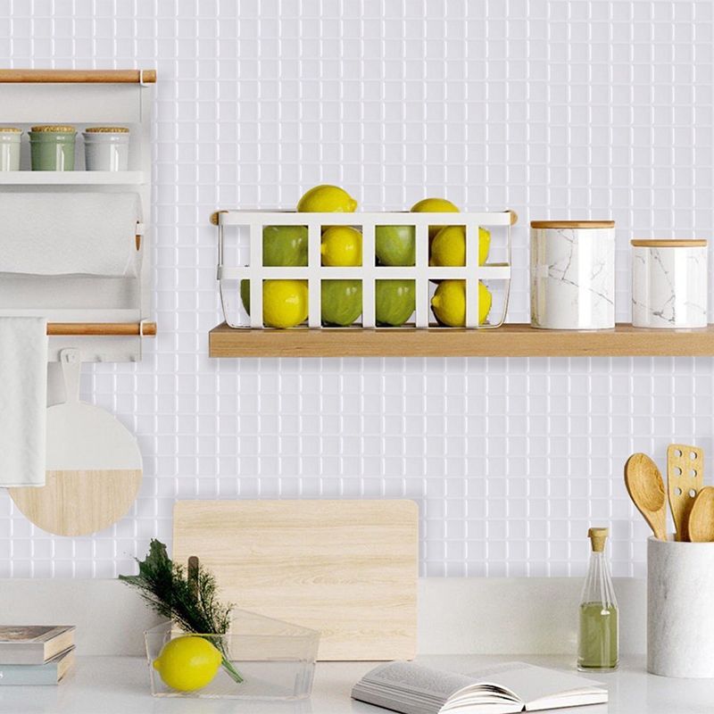 Peel and Stick Tile Square Stain Resistant Mosaic Peel and Stick Tile for Kitchen Clearhalo 'Flooring 'Home Improvement' 'home_improvement' 'home_improvement_peel_stick_blacksplash' 'Peel & Stick Backsplash Tile' 'peel_stick_blacksplash' 'Walls & Ceilings' Walls and Ceiling' 1200x1200_8a6dfd16-b0f1-42f6-a915-55f1b044c403