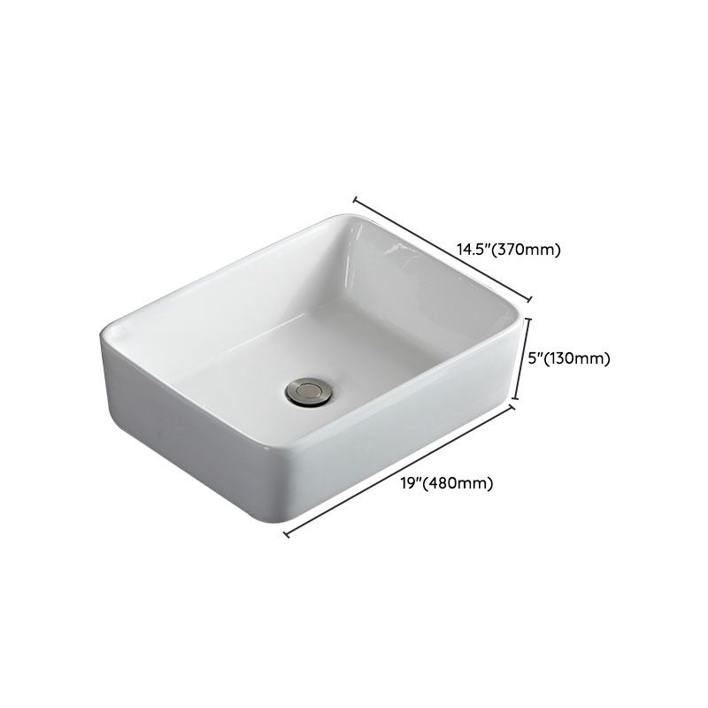 Rectangular and Round Vessel Sink in white with No Craftsmanship Basin Sink Clearhalo 'Bathroom Remodel & Bathroom Fixtures' 'Bathroom Sinks & Faucet Components' 'Bathroom Sinks' 'bathroom_sink' 'Home Improvement' 'home_improvement' 'home_improvement_bathroom_sink' 1200x1200_8a823f6b-3c94-46ee-a416-81c42fae6be4